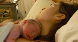 Here's video from my natural childbirth with my first child, which took place in a birthing center with a midwife and doula. Here are my reflections.