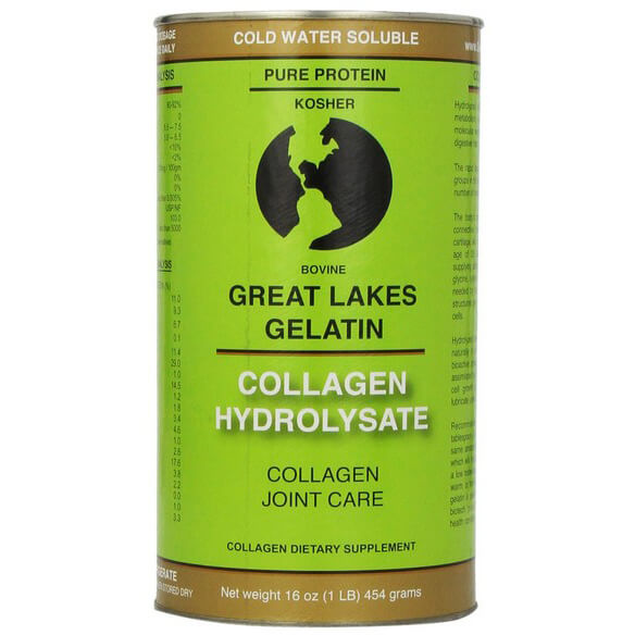 Great Lakes Gelatin, Collagen Hydrolysate (Kosher) 16-Ounce