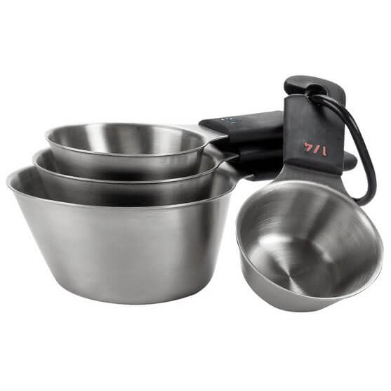 Oxo Good Grips Measuring Cup Set, Stainless Steel, 4-Pc