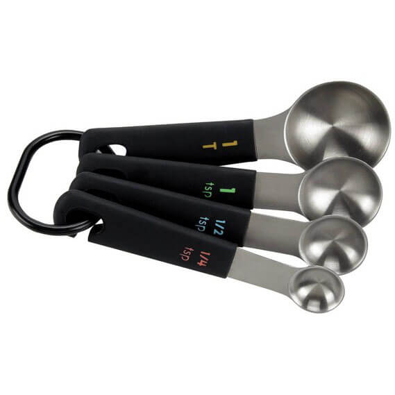 Oxo Good Grips Measuring Spoons, Stainless Steel, 4-Pc