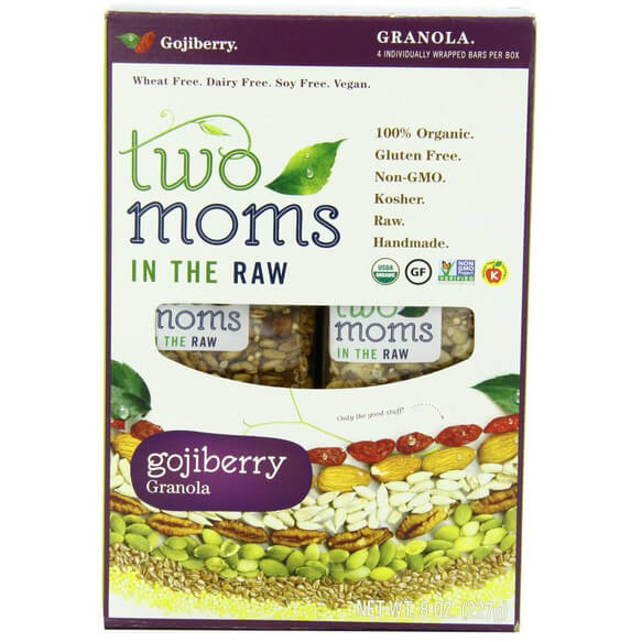 Two Moms in the Raw Goji Berry Granola Gluten Free, 8-Ounce