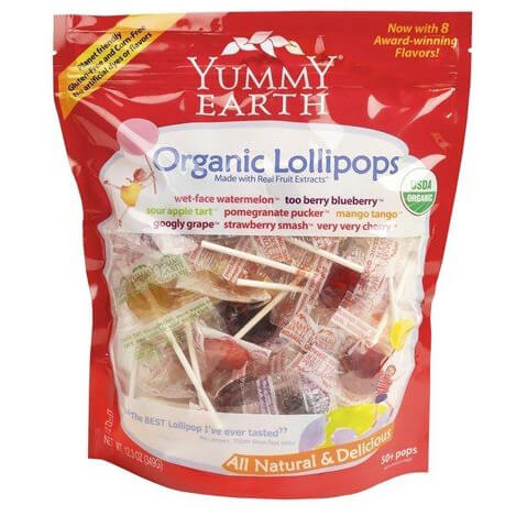 Yummy Earth Organic Lollipops, 50 ct