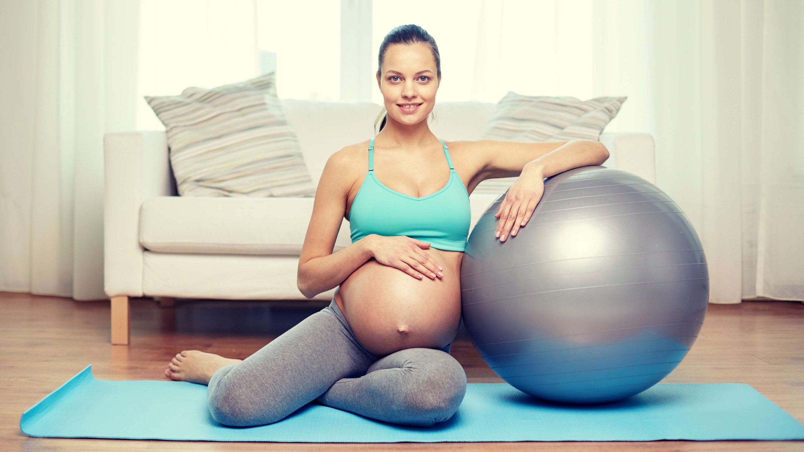 Active Birth Centre - Yoga Pose: Child's Pose Over a Ball - Active