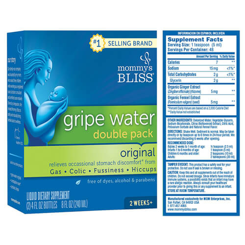 mothers bliss gripe water ingredients