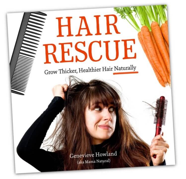 Bìa cuốn sách Cứu tóc - Tóc mọc dày hơn, khỏe hơn một cách tự nhiên của Genevieve Howland hay còn gọi là Mama Natural