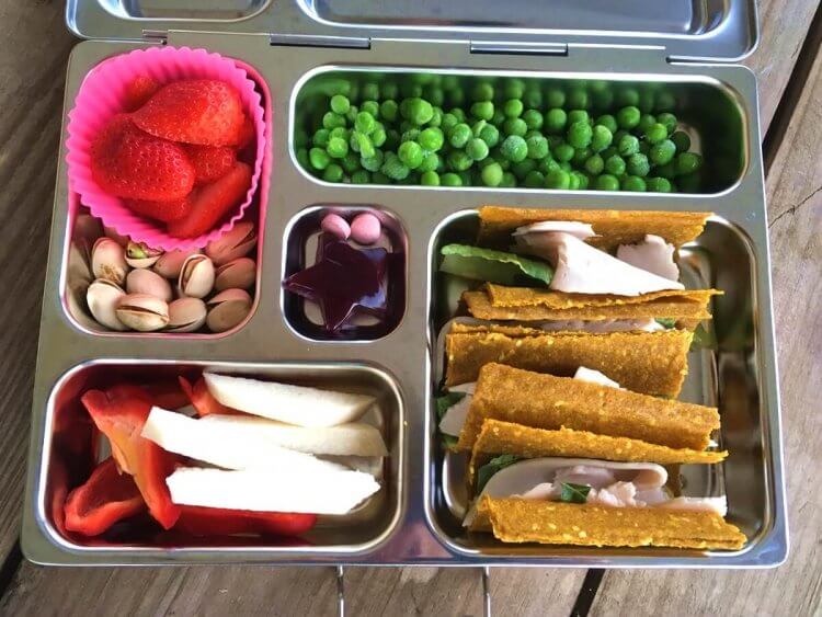 School Lunch Ideas with Planetbox - Pineapple and Coconut