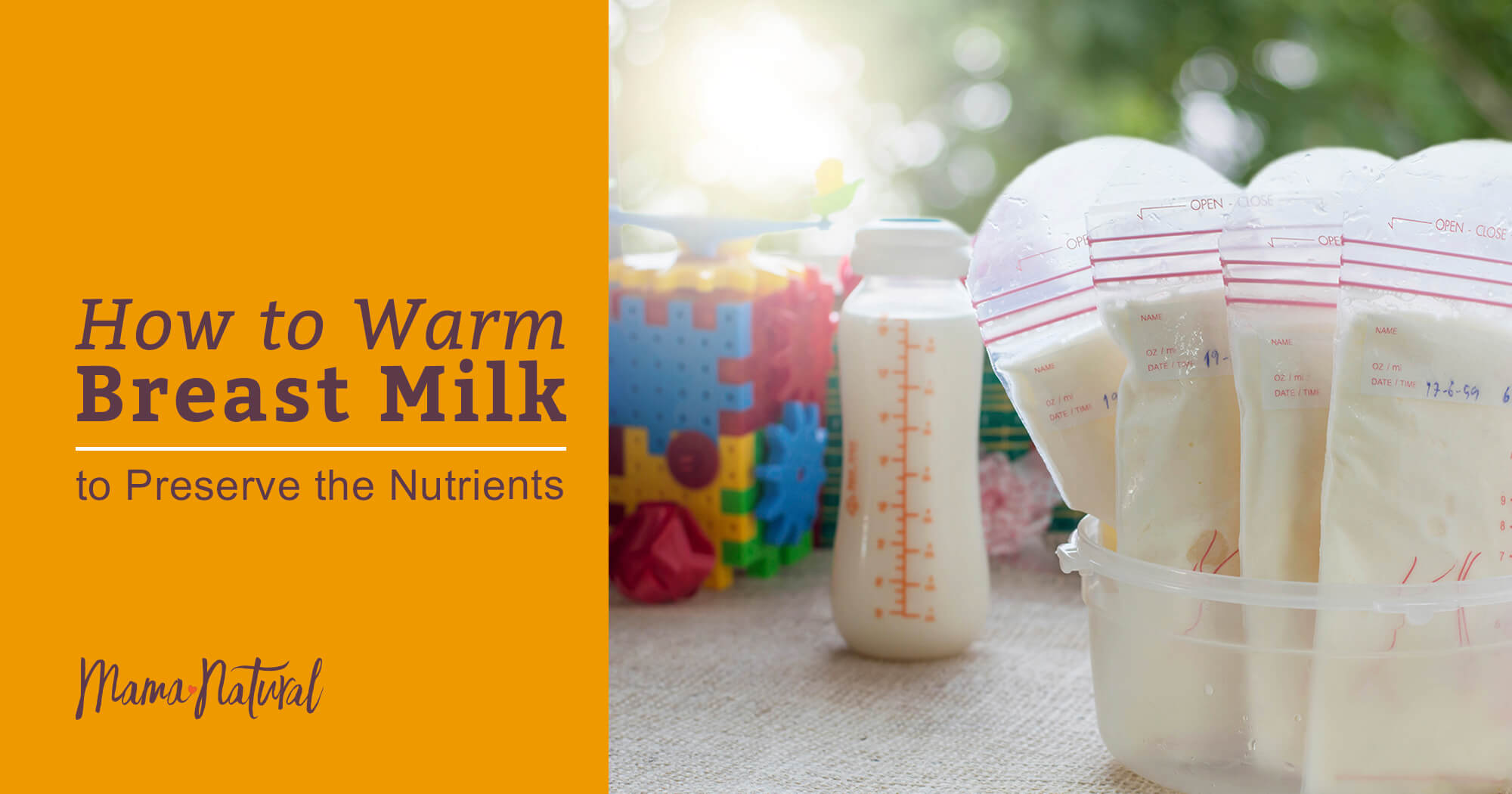 How To Warm Breast Milk To Preserve The Nutrients Mama Natural