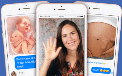 Get Mama Natural Pregnancy Updates via Facebook Messenger, fun and interactive, every week!