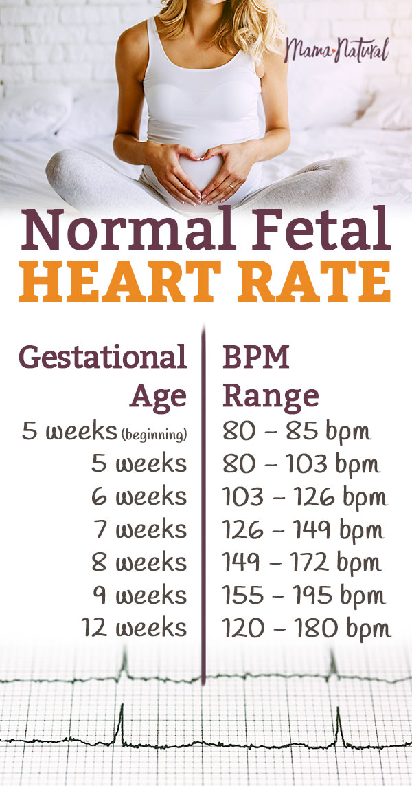 Fetal Heart Rate Chart By Week