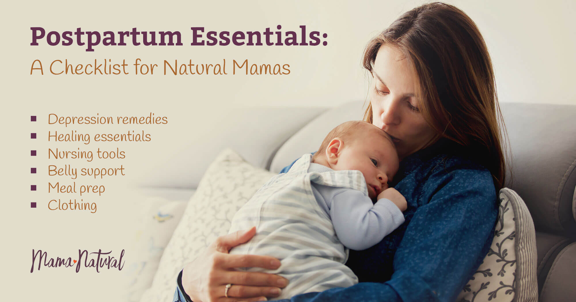 Postpartum Recovery Essentials: A Checklist for Natural Mamas