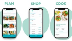 Real Plans meal planning service app phone images