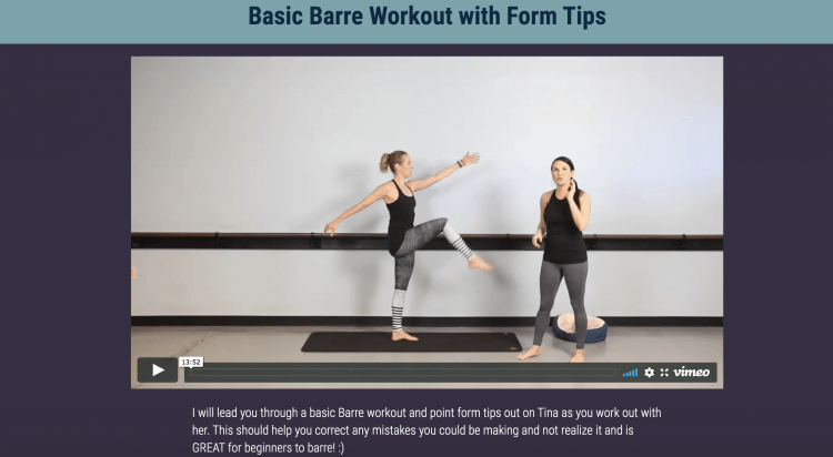 Basic Barre Workout Suzanne Bowen Fitness