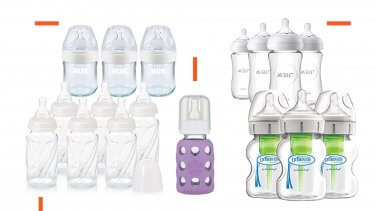 glass breastfeeding bottles