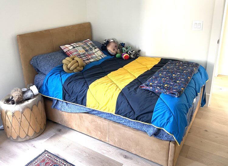 my sons nectar mattress setup