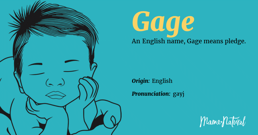 Is Gage a name that comes from the Bible?