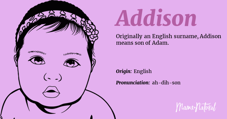 Addison Name Meaning Origin Popularity Girl Names Like Addison Mama Natural