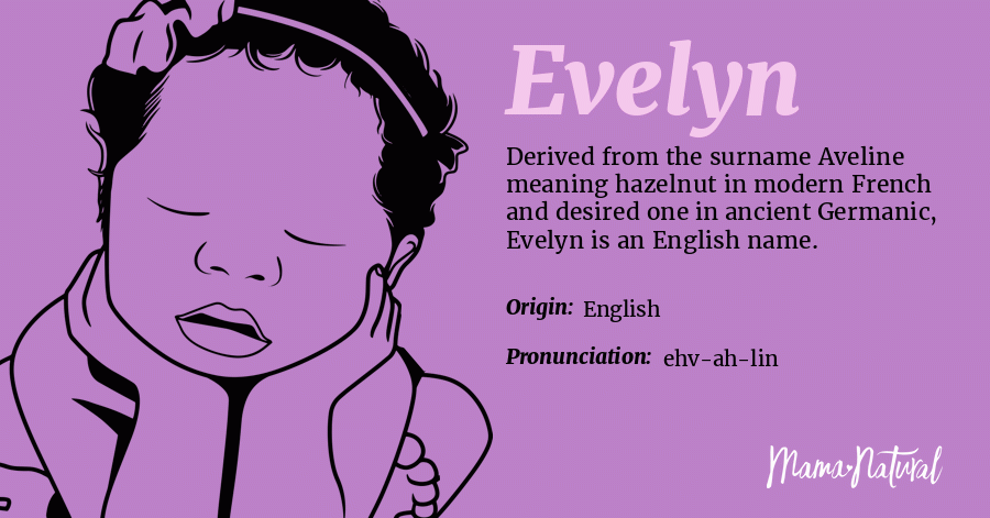 Evelyn Name Meaning Origin Popularity Girl Names Like Evelyn Mama Natural