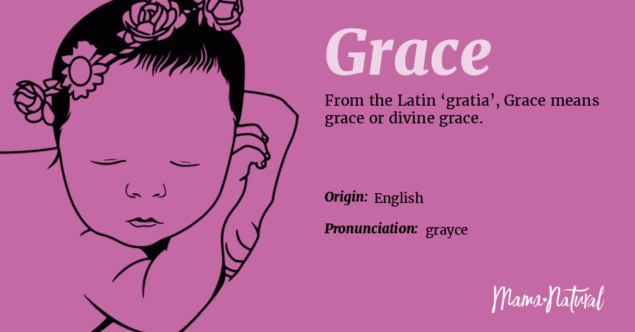 Grace Name Meaning Origin Popularity Girl Names Like Grace Mama Natural Names With Meaning Hazel Name Mama Natural
